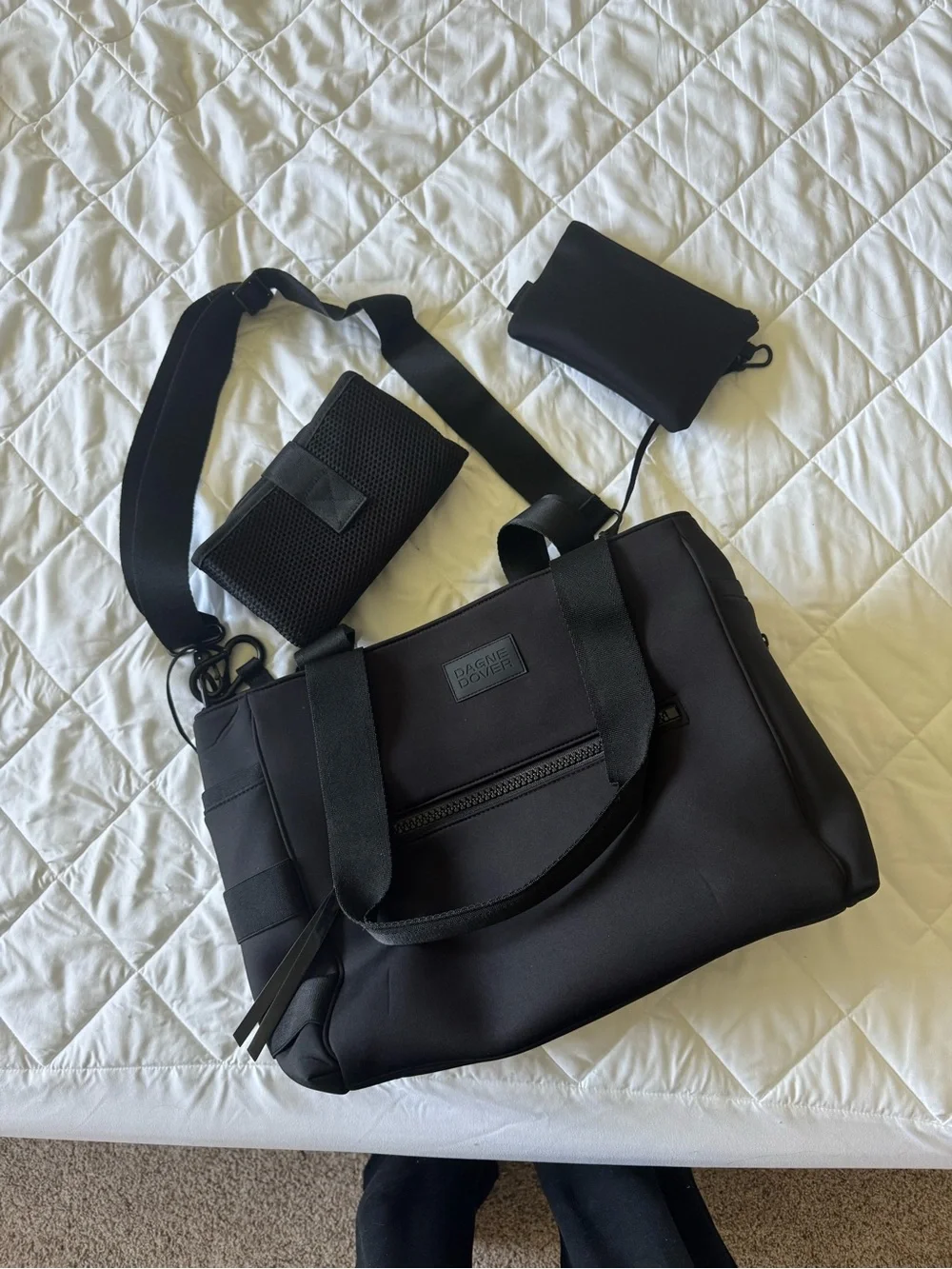 Dagne Dover Neoprene Wade Diaper Tote in Black. Barely used.